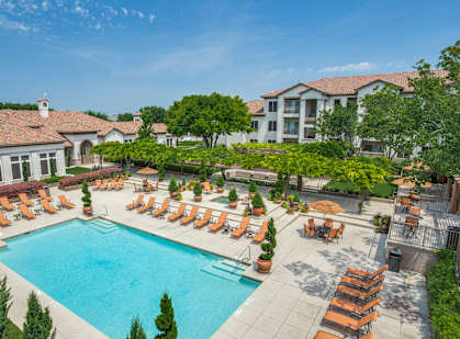 Aerial Pool View at La Ventura Apartments, Texas, 75093