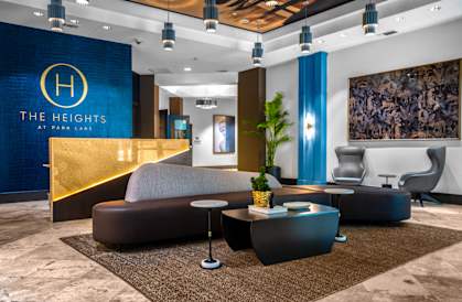 Spacious Lobby Area at The Heights at Park Lane, Dallas, 75231