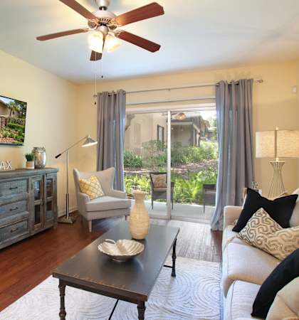 Stylish Living Area at The Legacy Apartments in Tampa, FL