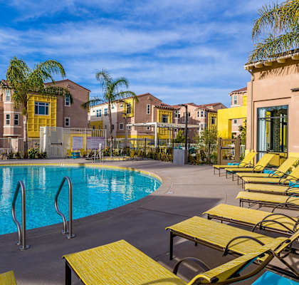 Lush Heated Pool and Spa at Salerno, Chula Vista, CA