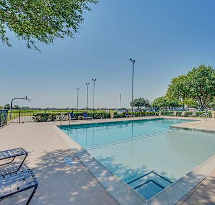 Modern Swimming Pool at Cleburne Terrace Apartments, Texas