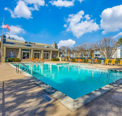 Blue Cool Swimming Pool at Falls on Clearwood Apartments, Richardson, 75081