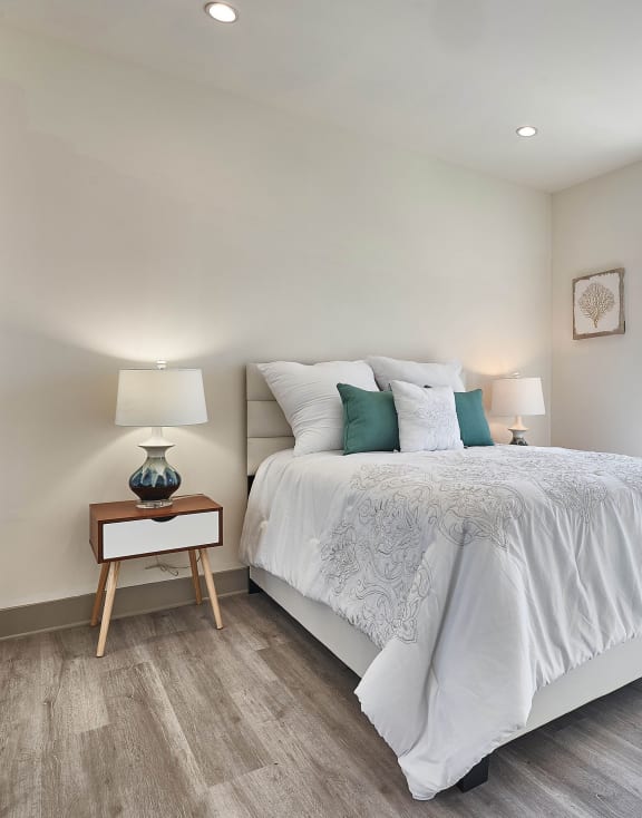 Master Bedroom with Natural Light at 4847 Oakwood Ave. Los Angeles, CA