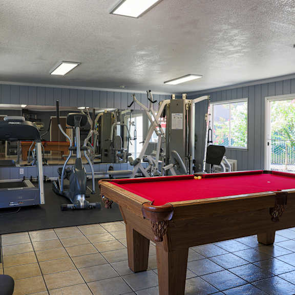 Pool Table at Creekview Homes, Chico, CA, 95928