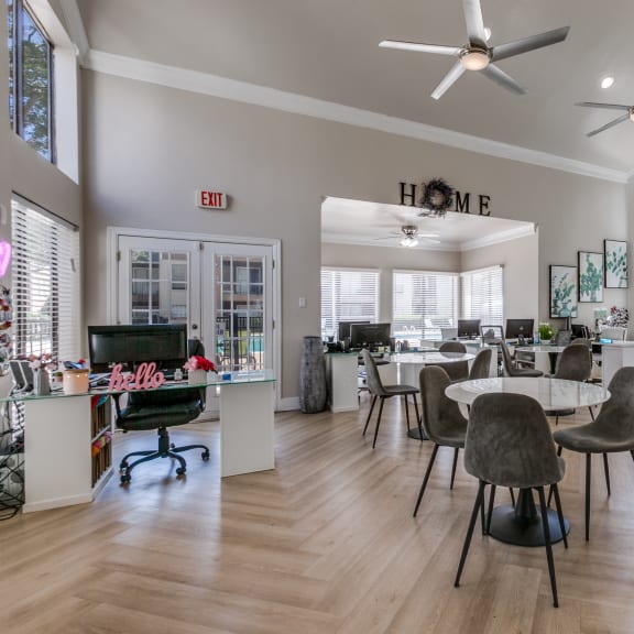 Dining room at Seacrest Apartments, Garland, TX, Texas