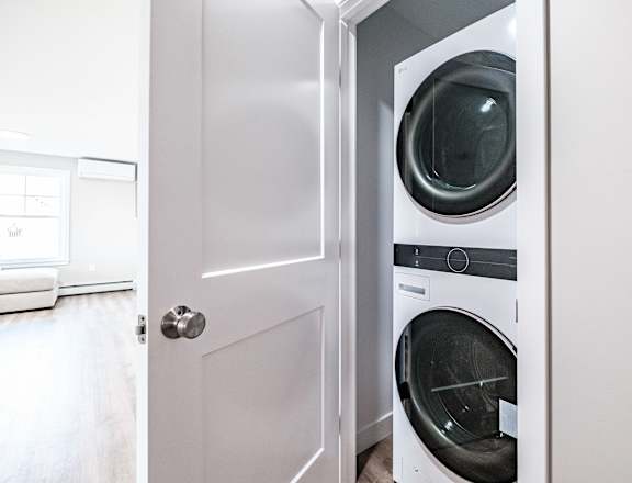 Laundry room at Windham Village Apartments, Windham, ME
