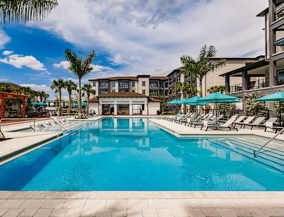 Invigorating Swimming Pool at Harrison Apartments, Sarasota, 34243
