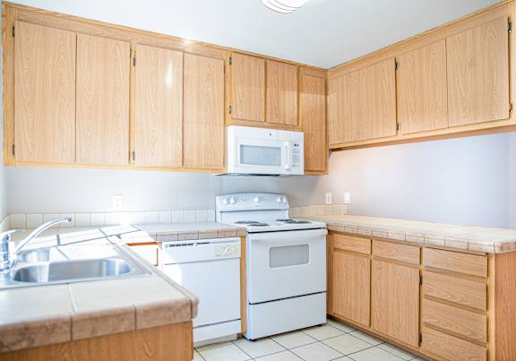 Furnished Kitchenat OSM Properties Homes & Apartments, Chico California