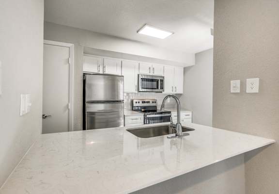 Countertop Kitchen at Infinity on the Mark, Dallas