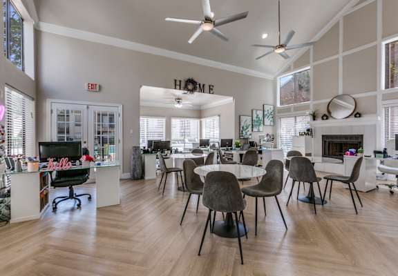 dining room at Seacrest Apartments, Garland, TX