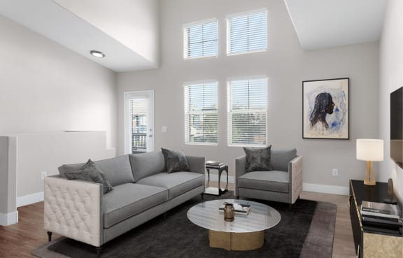 Furnished Living Room at Verona Apartments