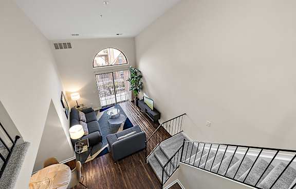 Living room at MainCentre, Northville, MI 48167