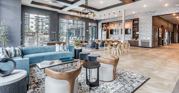 Clubhouse at The Prescott Luxury Apartments in Austin TX