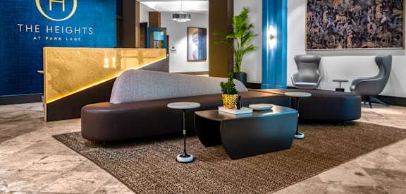 Spacious Lobby Area at The Heights at Park Lane, Dallas, 75231
