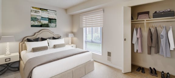 Large Bedroom With Closet at River Pointe Apartments in Fort Washington, MD