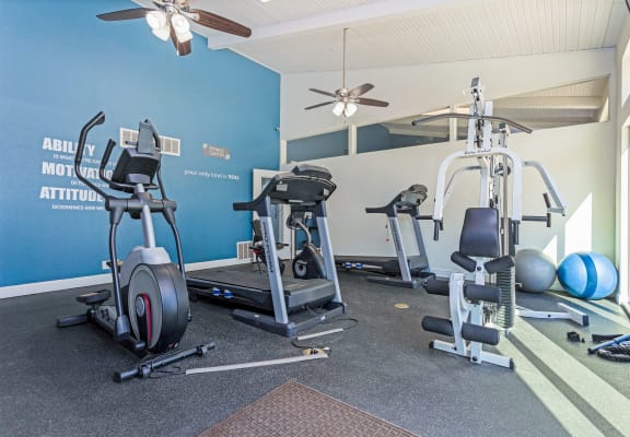 Fitness Center With Modern Equipment at Falls on Clearwood Apartments, Richardson, TX, Texas, 75081