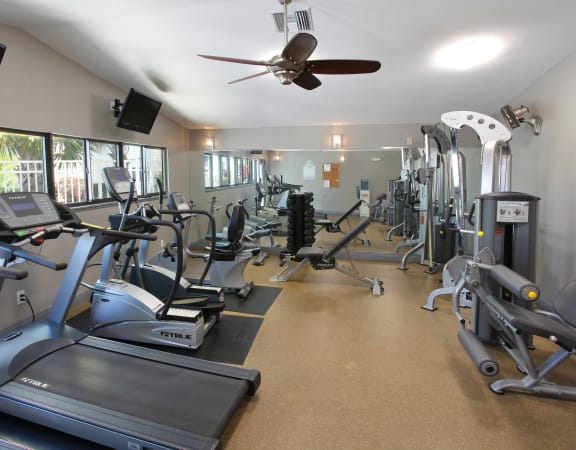 State of the Art Fitness Center at Coral Club Apartments in Bradenton, FL