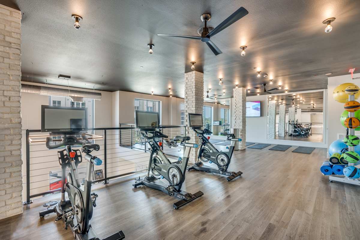 Aurora Watson Branch fitness center cardio bikes - Mansfield, TX