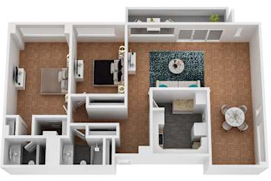 Large 2 Bedroom