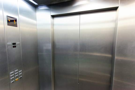 Elevator at Anchor at Gulf Harbors 62+ Apartments, Florida