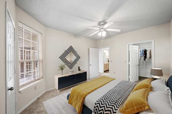 Bedroom With Closet at The Claremont Apartment Homes, Overland Park Kansas