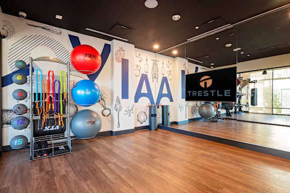 Fitness Center at Trestle Apartments, Monrovia, California