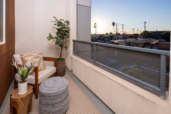 Apartment Balcony at Trestle Apartments, California