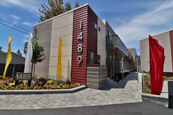 Exterior with address #