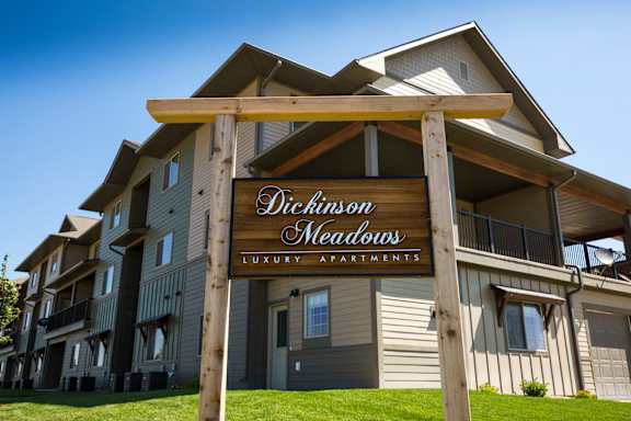 Image of Dickinson Meadows sign