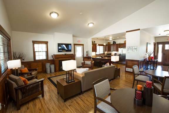 Image of furniture and amenities in community room