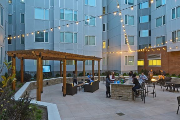 BBQ area on high rise