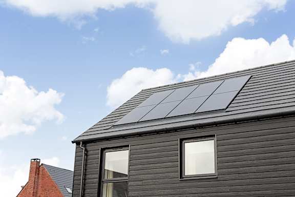 Solar Panels at The Woodlands Apartments, Milton Keynes