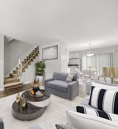 Entrance and Living Room at Georgian Oaks Apartments, Smyrna , Georgia