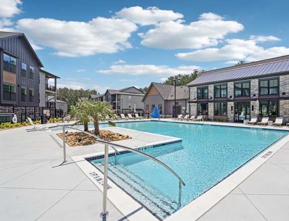 Glimmering Pool at The Pullman Luxury Apartments, Georgia, 30349