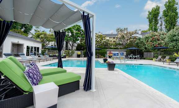 Pool And Cabana at Harbor Pointe, California