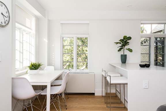 quaint dining area overlooking Rock Creek Park