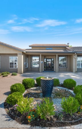 our apartments feature a spacious yard and green grass