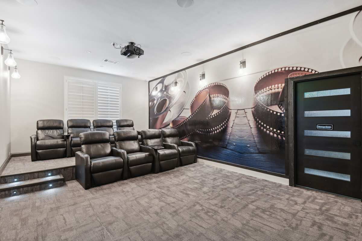 Sonterra Apartment Homes community theater seating - Austin, TX