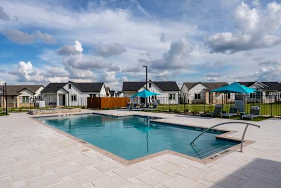 Resort-Style Pool & Hot Tub at Avilla Rio Oaks, Liberty Hill, TX 78642