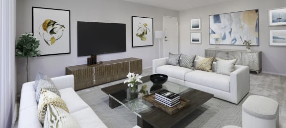 Modern Living Room at The District at Forestville in Forestville, MD