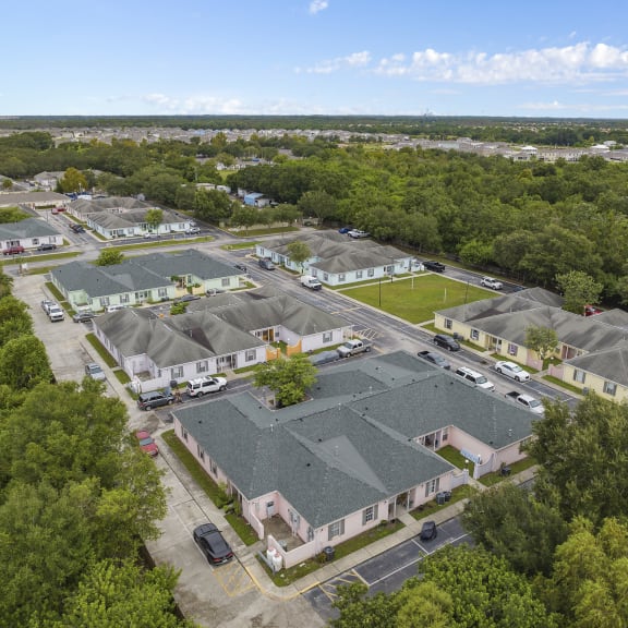 Aerial at The Groves at Wimauma Apartments , Wimauma, Florida