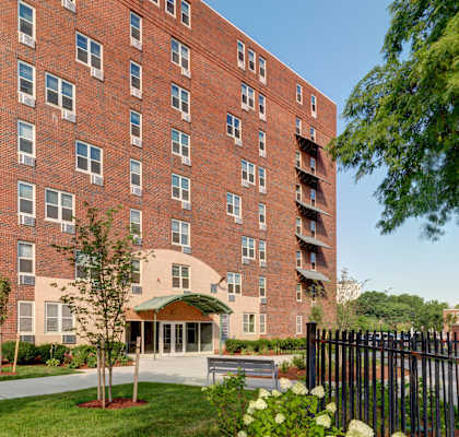 Exterior View at Mandela Homes, Boston, MA
