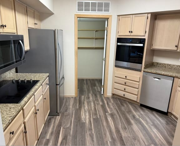 Fully Equipped Kitchen at Royal Oaks Apartments, North Dakota