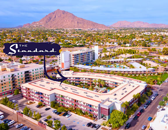 The Standard hotel is located in a busy city area.