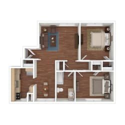 Oak Ridge Apartments Floor Plan Style 5M