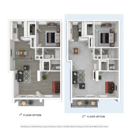 Floor Plan E  at Mediterranean Village Costa Mesa, Costa Mesa, CA, 92626