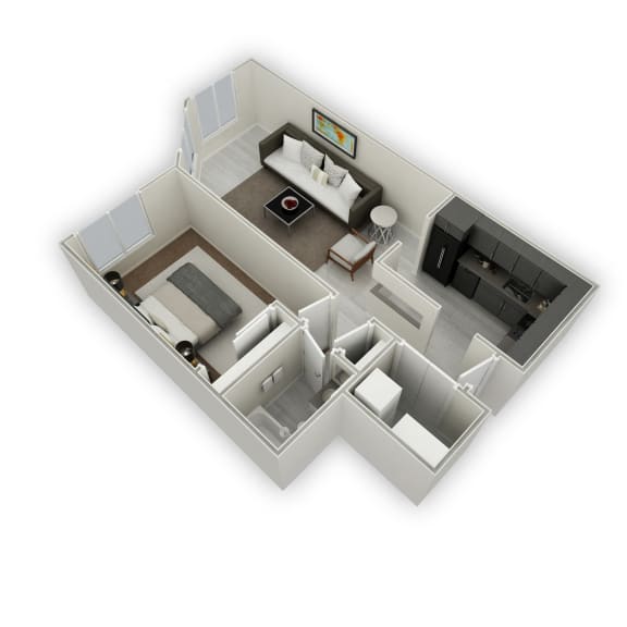 Floor Plan  The Palmeto Floor Plan at Bolero Flats Apartments, Minnesota