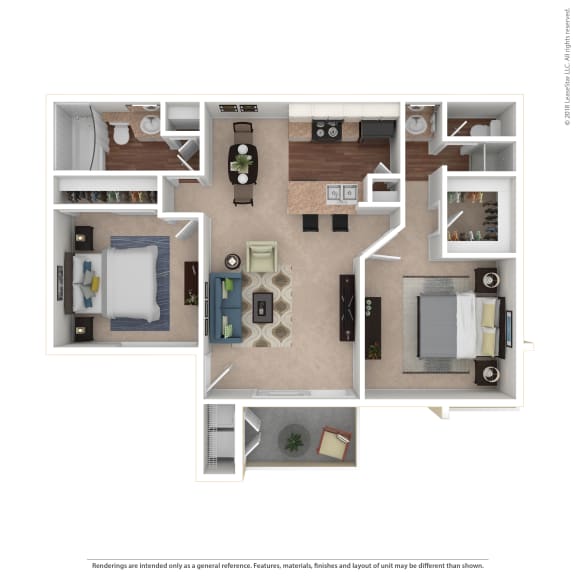 Everest 2x2 Floor Plan at The Summit at Chino Hills, California, 91709
