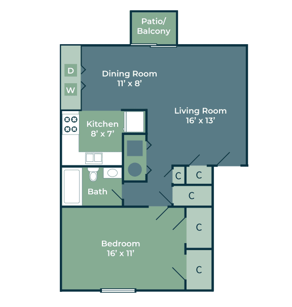 One Bedroom Apartment Ashton Brook