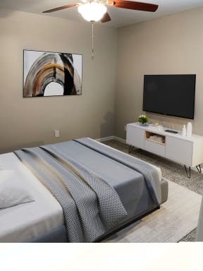 Bedroom - Townhouse Apartments